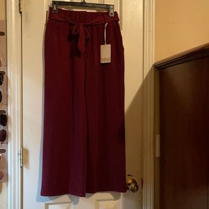 Softy crop wide leg pants